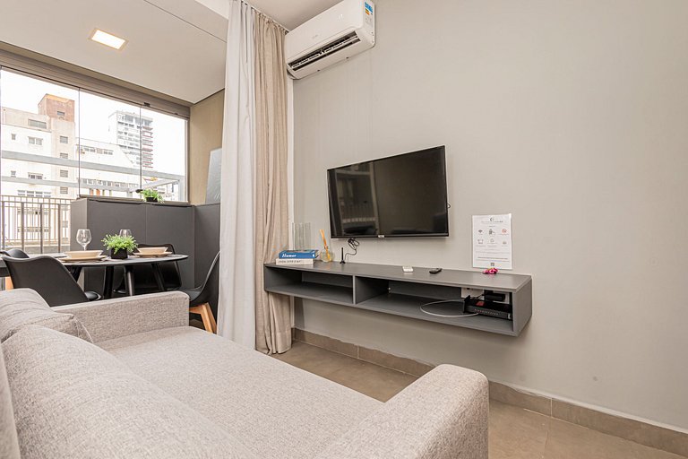 Studio 810 Completo e Aconchegante com Sofá-cama
