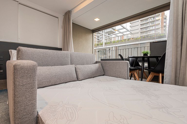 Studio 810 Completo e Aconchegante com Sofá-cama
