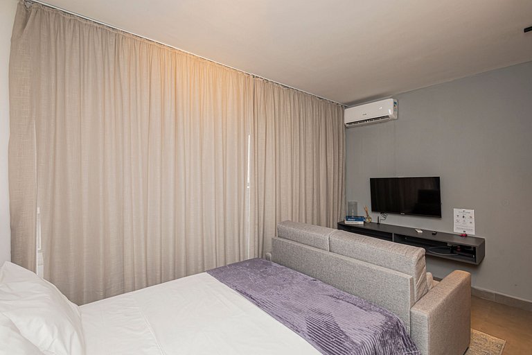 Studio 810 Completo e Aconchegante com Sofá-cama