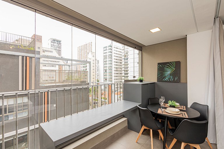 Studio 810 Completo e Aconchegante com Sofá-cama