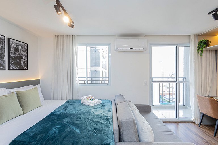 Estúdio 1504 Completo Luxo Vila Olimpia