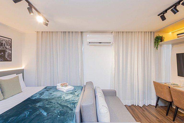 Estúdio 1504 Completo Luxo Vila Olimpia