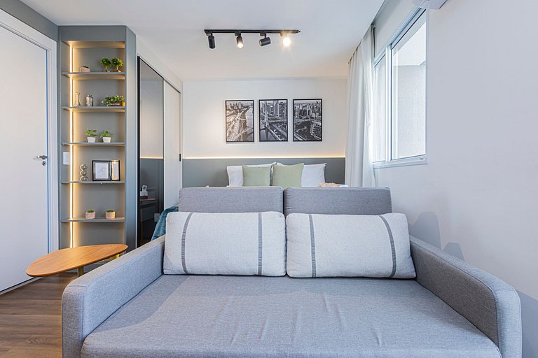 Estúdio 1504 Completo Luxo Vila Olimpia