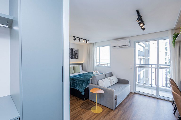 Estúdio 1504 Completo Luxo Vila Olimpia