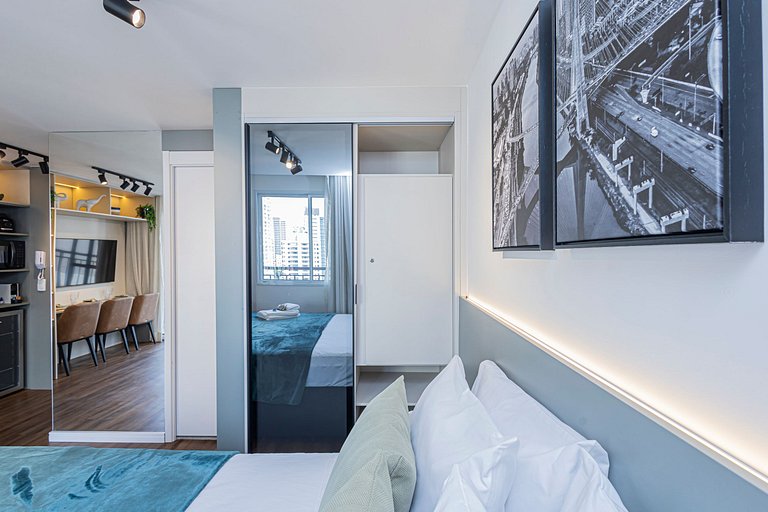 Estúdio 1504 Completo Luxo Vila Olimpia