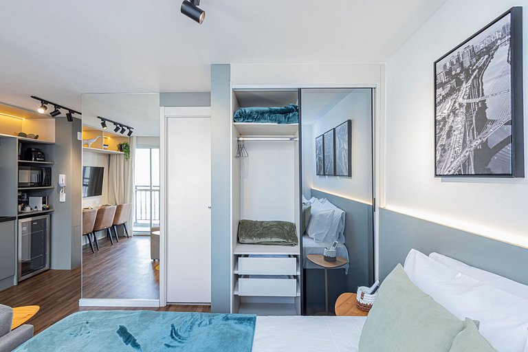 Estúdio 1504 Completo Luxo Vila Olimpia