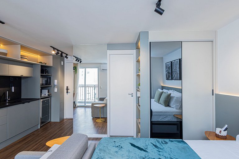 Estúdio 1504 Completo Luxo Vila Olimpia