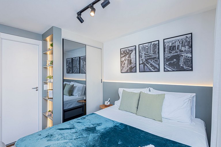 Estúdio 1504 Completo Luxo Vila Olimpia