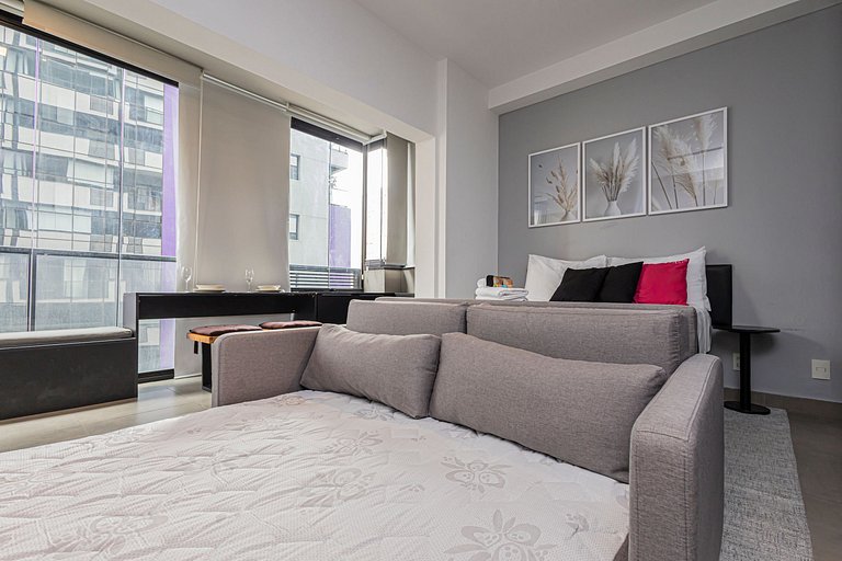 Studio 905 Pinheiros - Completo e Aconchegante