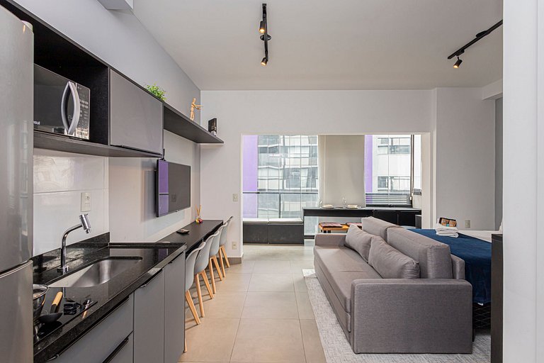 Studio 905 Pinheiros - Completo e Aconchegante