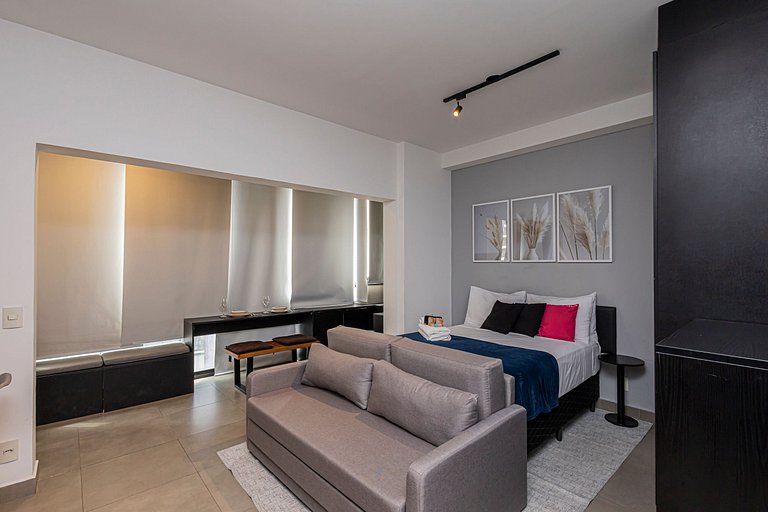 Studio 905 Pinheiros - Completo e Aconchegante