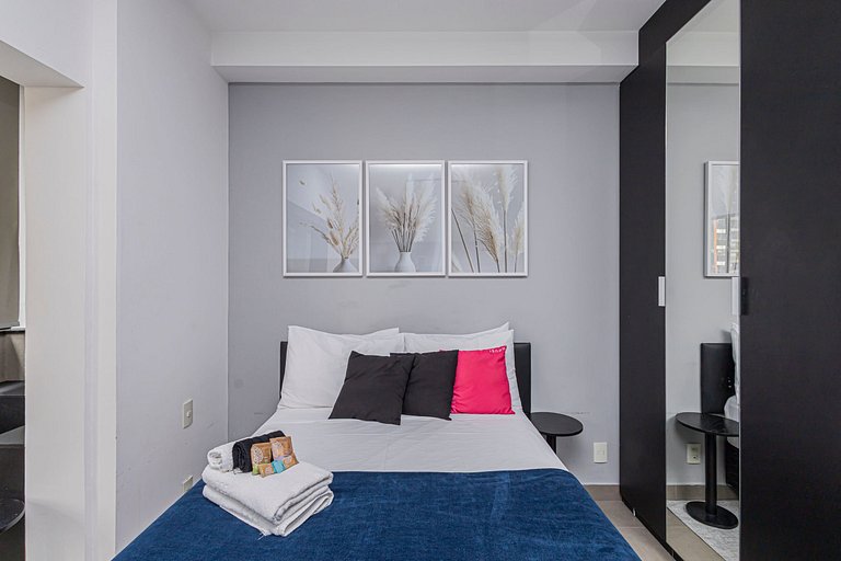 Studio 905 Pinheiros - Completo e Aconchegante