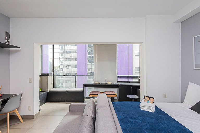 Studio 905 Pinheiros - Completo e Aconchegante
