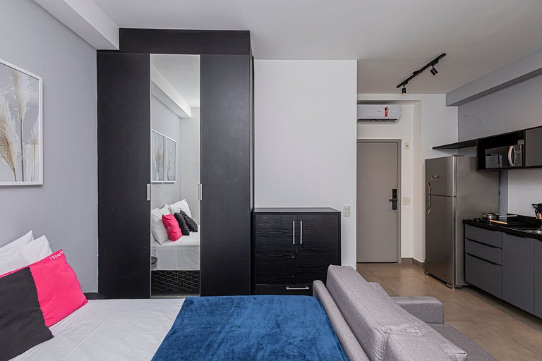 Studio 905 Pinheiros - Completo e Aconchegante