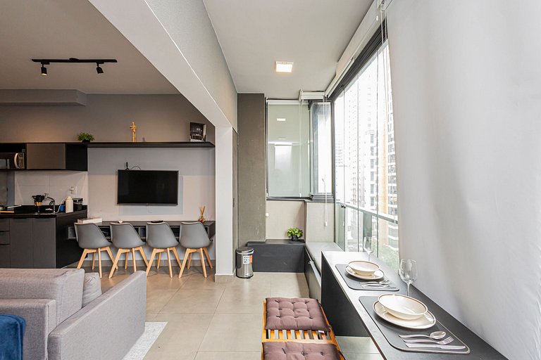 Studio 905 Pinheiros - Completo e Aconchegante