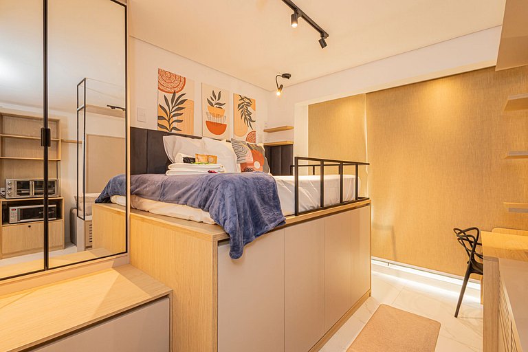 Studio 707 Vila Madalena Versátil e Moderno