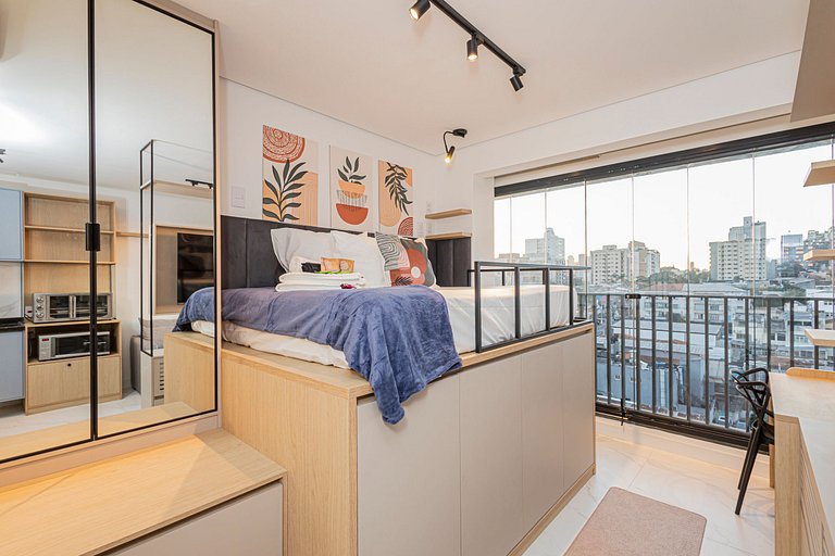 Studio 707 Vila Madalena Versátil e Moderno