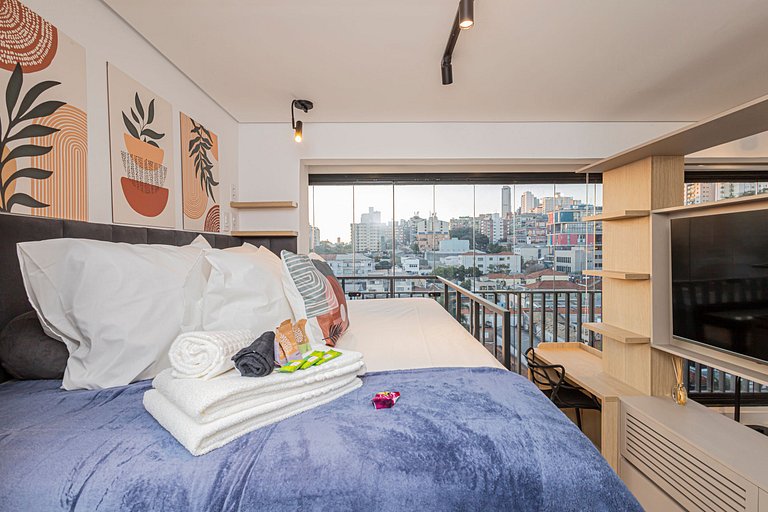 Studio 707 Vila Madalena Versátil e Moderno