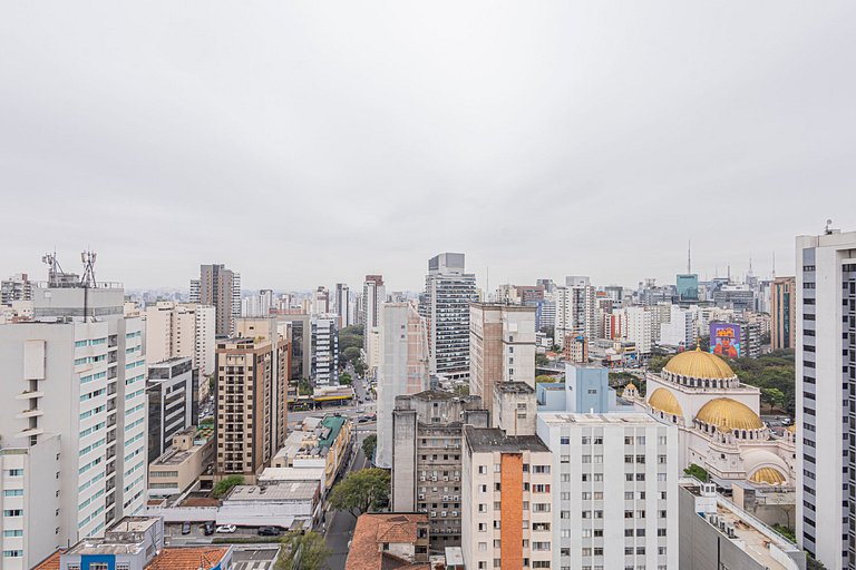 Studio 2111 Vista para a Cidade, metro Paraíso