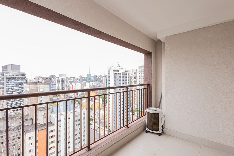 Studio 2111 Vista para a Cidade, metro Paraíso